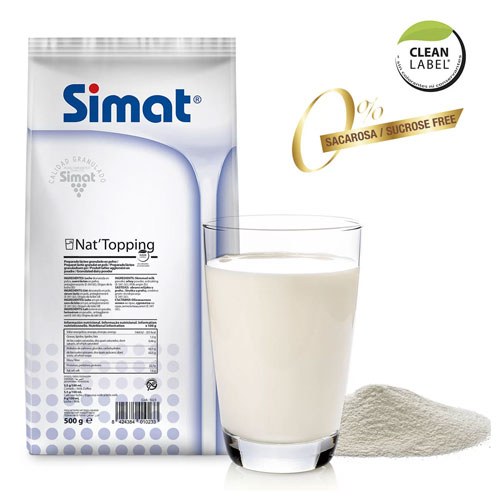 Leche Natural Topping Descremada · Simat 500 g